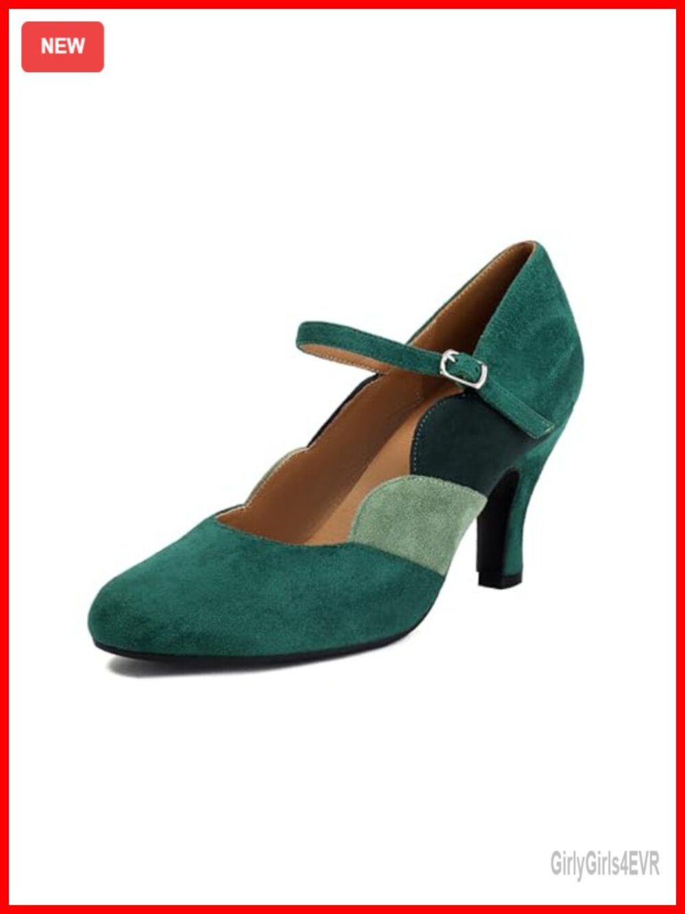Mary Jane Heels Retro Vintage Ankle Strap Pumps Women's 1950s 1920s Vintage